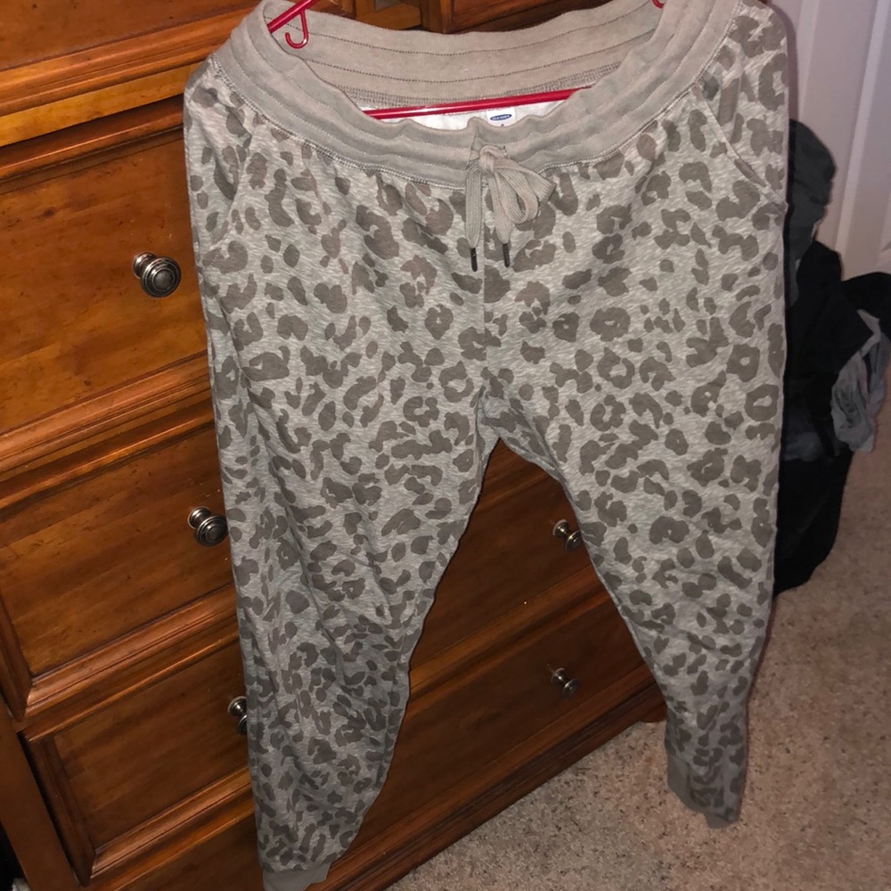 Cheetah print joggers